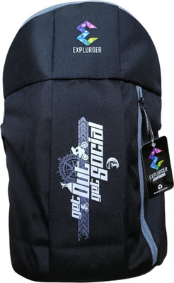 Explurger Casual Daypack Backpack Ideal for Travel, Office & College Bag 10 L Backpack(Black)