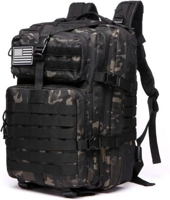 XPEDITION XPERTS Tactical Backpack Military Army Camping Bag TAC-8835 45 L Backpack(Black)