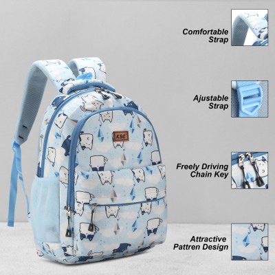 khatushyam collection College Backpack Coaching Bag School Tuition Bag Waterproof School Bag 20 L Backpack(Blue)