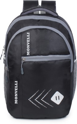 MONVELLI 2050_BLACK_BACKPACK_16 25 L Backpack(Black)