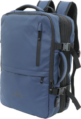 The CLOWNFISH NoblePack Series Travel Laptop Backpack| Built-in USB Charging Port 20 L Laptop Backpack(Blue)