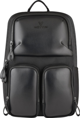 MEYVIN VENTURO BOLD WITH MICRO FIBER & 360 DEGREE SEPARATE TECH COMPARTMENT 25 L Backpack(Black)