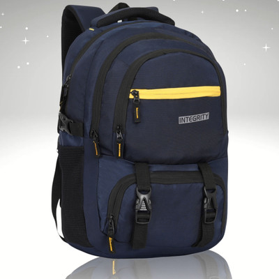 Integrity UNISEX USB MODEL WITH RAINCOVER AND EARPHONE PLUG 40 L Laptop Backpack(Blue)