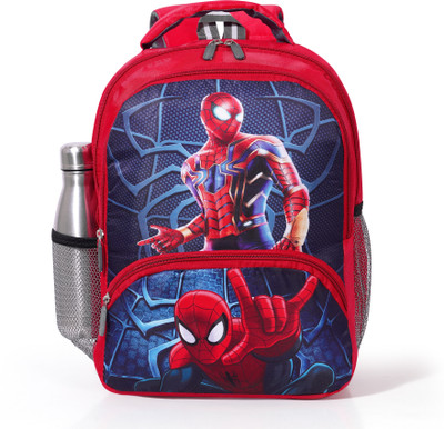 Akram garments Stylish Kids Cartoon School Bags for Baby Girls/Boys Waterproof School Bag(Red, Blue, 22 L)
