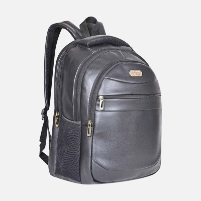 Pramadda Pure Luxury Elegant Casual leather15.6In Laptop backpack for men &women Office CollegeTravel 31 L Laptop Backpack(Black)