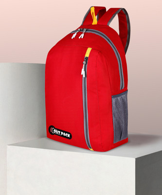Outpack Casual Bag Tourister Water Resistant Tuition Picnic Daypack(1021) 22 L Laptop Backpack(Red)