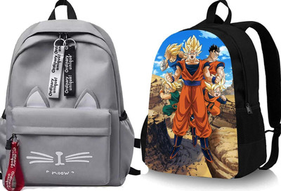 Plama A_CT-GRY@@_1 & GOKU_@@_5_abc 30 L Backpack(Grey, Black)