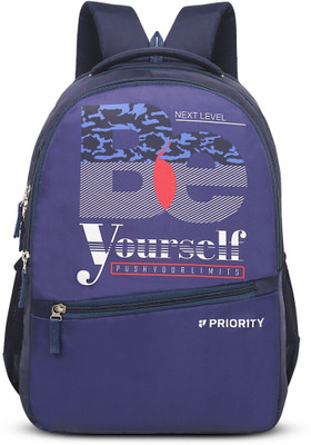 Priority Polyester Magnet 008 Printed College 30 L Backpack(Blue)