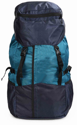 ANTHUB Unisex Travel Rucksack Hiking Laptop Bag Fits Upto 17.3 Inch 45 L Laptop Backpack(Blue, Multicolor)