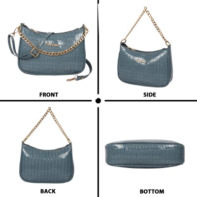 Krismo Blue Fashion Sling Medium Backpack Stylish Comfortable Handbag For Women 25 L Backpack(Blue)