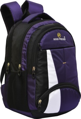 GOOD FRIENDS 15.6 Inch 35 L Laptop Backpack(Purple, Black)