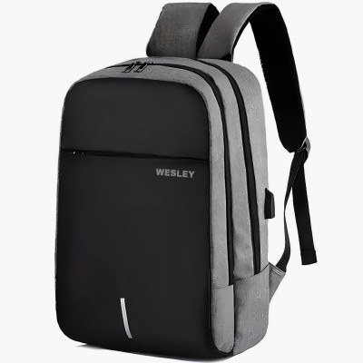 WESLEY Zeus Unisex Laptop Backpack Office/College Bag/Business Bag 35 L Laptop Backpack(Grey)