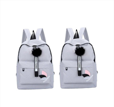 ARK FASHION Small 20 L Backpack Girls Trendy & Stylish Backpacks Combo (GREY) 22 L Backpack(Grey)