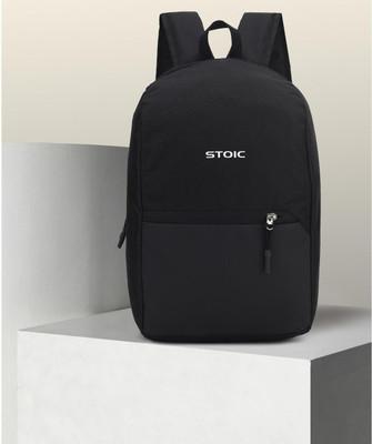 STOIC for daily use, Casual Travel Daypack-1 compartment 16 L Laptop Backpack(Black)