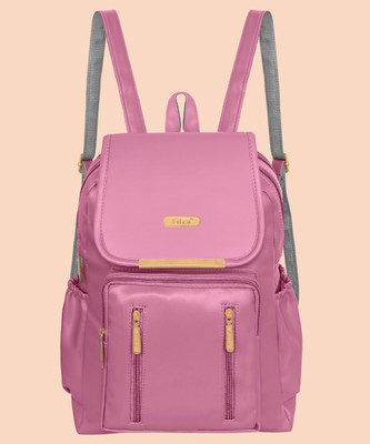 FILZA Stylish PU Leather Backpack For Women 20 L Backpack(Pink)