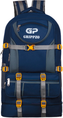 Grippzo Outdoor 60L Trekking Backpack – Travel Hiking Camping Bag 60 L Backpack(Blue)