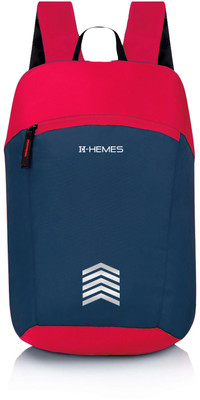 H-Hemes Small Bag, Gym Bag for Daily Use 1 Main Compartment with Front Zip Pocket 12 L Backpack(Red)