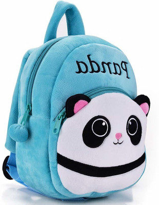 Aveek Kids School Bag Soft Cartoon Baby Boys & Girls Plush Bag (Blue, ) 10 L Backpack 10 L Backpack(Blue)