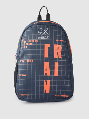 HRX by Hrithik Roshan Unisex Printed Backpack 23 L Backpack(Blue)