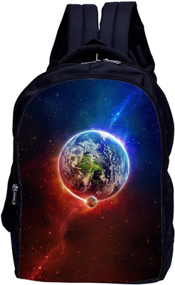 CK CREATION Planet Earth 3D Printed Laptop backpack For Men and Women Fit 16 inch laptops 30 L Laptop Backpack(Multicolor)