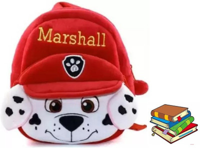 AMANVANI 10 L Backpack Kids School Marshal Fabric Cartoon Soft Plush Bag For Age 3-5 Year 10 L Backpack(Multicolor)