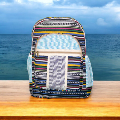 Gau Sudh Colorful Tribal Versatile Canvas Daypack for Everyday Use Laptop Bag 25 L Laptop Backpack(Multicolor)