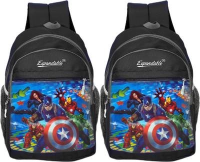 Expandable Avenger combo backpack 30 L Backpack(Black)