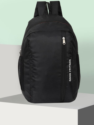 Good Friend College Backpack Travel Backpack Office Backpack Picnic Bag for Boys & Girls 20 L Laptop Backpack(Black)