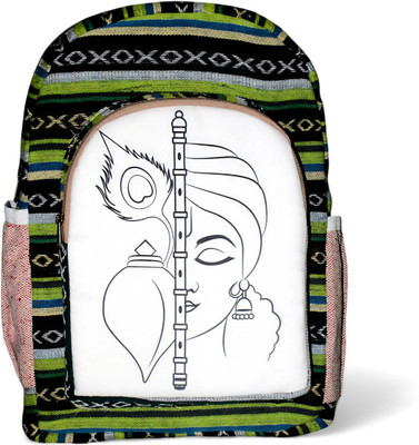Fibre Gold Hemp Backpack Multi-Functional Pockets Eco-Friendly Unisex Hiking Durable 30 L Backpack(Multicolor)