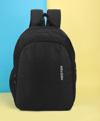 KEISTER Versatile Black Backpack: Ideal for School, Work, or Casual Outings 15 L Backpack(Black)