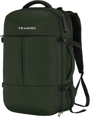 TRAWOC TPB01 Unisex Bag with Number Lock, Expandable Storage & USB Charging Port 45 L Laptop Backpack(Multicolor)