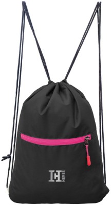 H-Hemes HLogo-DS-Black-PinkZip_12 12 L Backpack(Black, Pink)