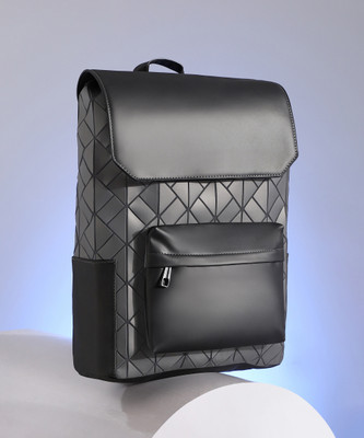French Accent Men's The Kaleidoscope Backpack - Midnight Black 24 L Backpack(Black)
