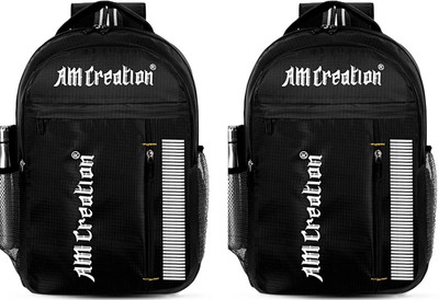 AM Creation Large 35 L Laptop Backpack Spacy Bag unisex backpack 22 L Laptop Backpack(Black, Black)