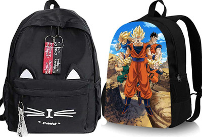 KSC BLK__CAT__1 A & GOKU_@@_5_@ Backpack(Black, Black, 30 L)