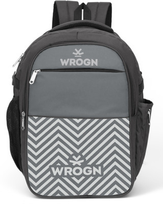 WROGN unisex Laptop Premium Waterproof Bag For Scholl College And Work 45 L Laptop Backpack(Grey)