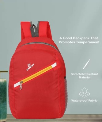 DENCEY DAYPACK Small Bags for daily use library office outdoor hiking 26 L Backpack(Red)