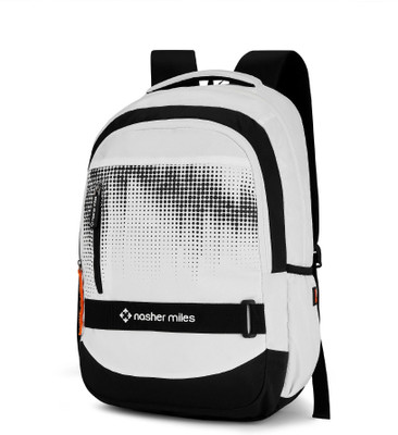 NASHER MILES Technology | 2 Compartments | Rain Cover | Casual | College | School 31 L Laptop Backpack(White)