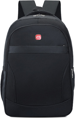 SYGA Men's Backpack Cross-Border Simple Fashion Computer Student Schoolbag 15 L Backpack(Black)