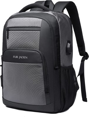 FUR JADEN With USB Charging Port, Anti Theft Pocket & Accessories Organiser for Men Women 25 L Laptop Backpack(Grey)