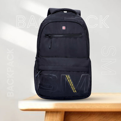 SWISS MILITARY Mandala Multi Utility Backpack 34 L Laptop Backpack(Black)