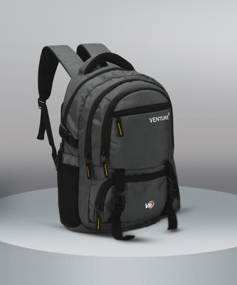 VB VENTURE ASHPER unisex Backpack for School College and Office Waterproof Backpack(Grey, 45 L)