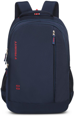 Priority 001 Navy Blue 32 L Laptop Backpack(Blue)