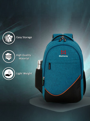 markway Laptop Water Resistant () Waterproof School Bag 35 L Backpack(Blue, Black)