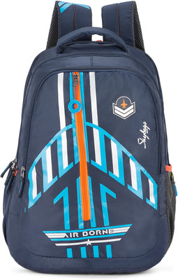 SKYBAGS Polyester 34L Riddle School Backpack Blue 34 L Backpack(Blue)