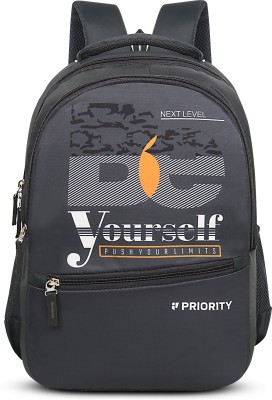 Priority Polyester Magnet 008 Printed College 30 L Backpack(Black)