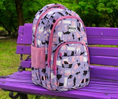 RITZY 40 L GIRLS AND WOMEN Backpack FOR SCHOOL COLLEGE TRAVEL BACKPACK22(PURPLE) 45 L Backpack(Purple)