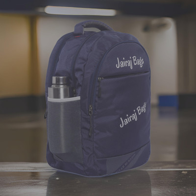 JairaJ regular size Laptop school bag college travell office bag with rain cover 40 L Backpack(Blue)