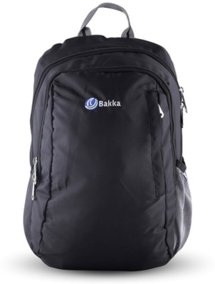 Bakka Travel Cum School Ideal for Travelling, Stylish, Durable & Lightweight 20 L Backpack(Black)