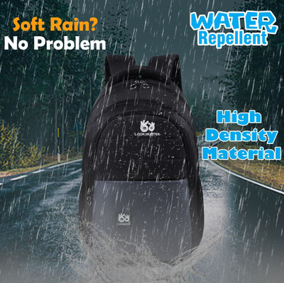 LOOKMUSTER try burfi wala black 35 L Laptop Backpack(Black)